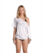 SEQUINED OPEN BACK T-SHIRT